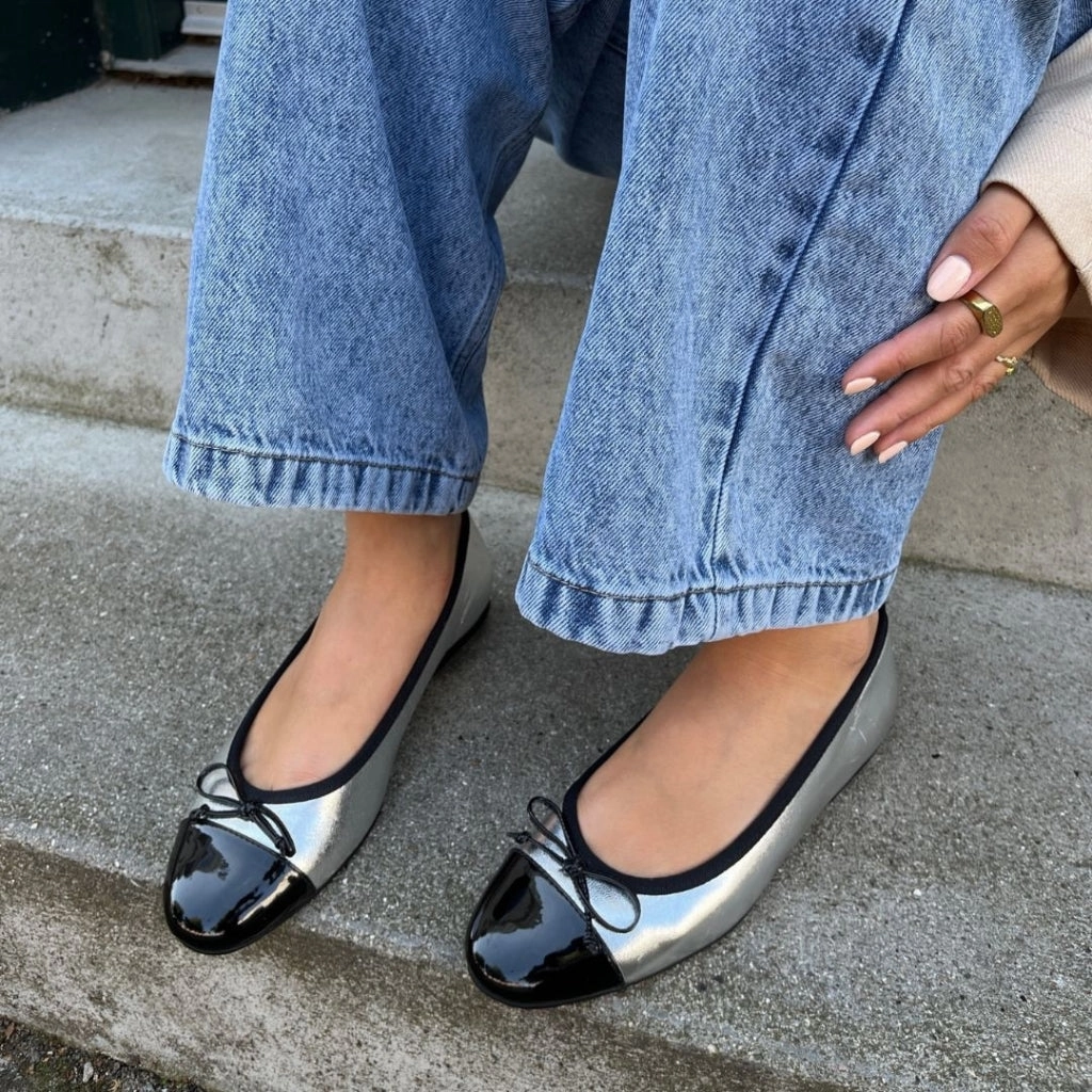 MY OWN BALLERINAS - SILVER / BLACK