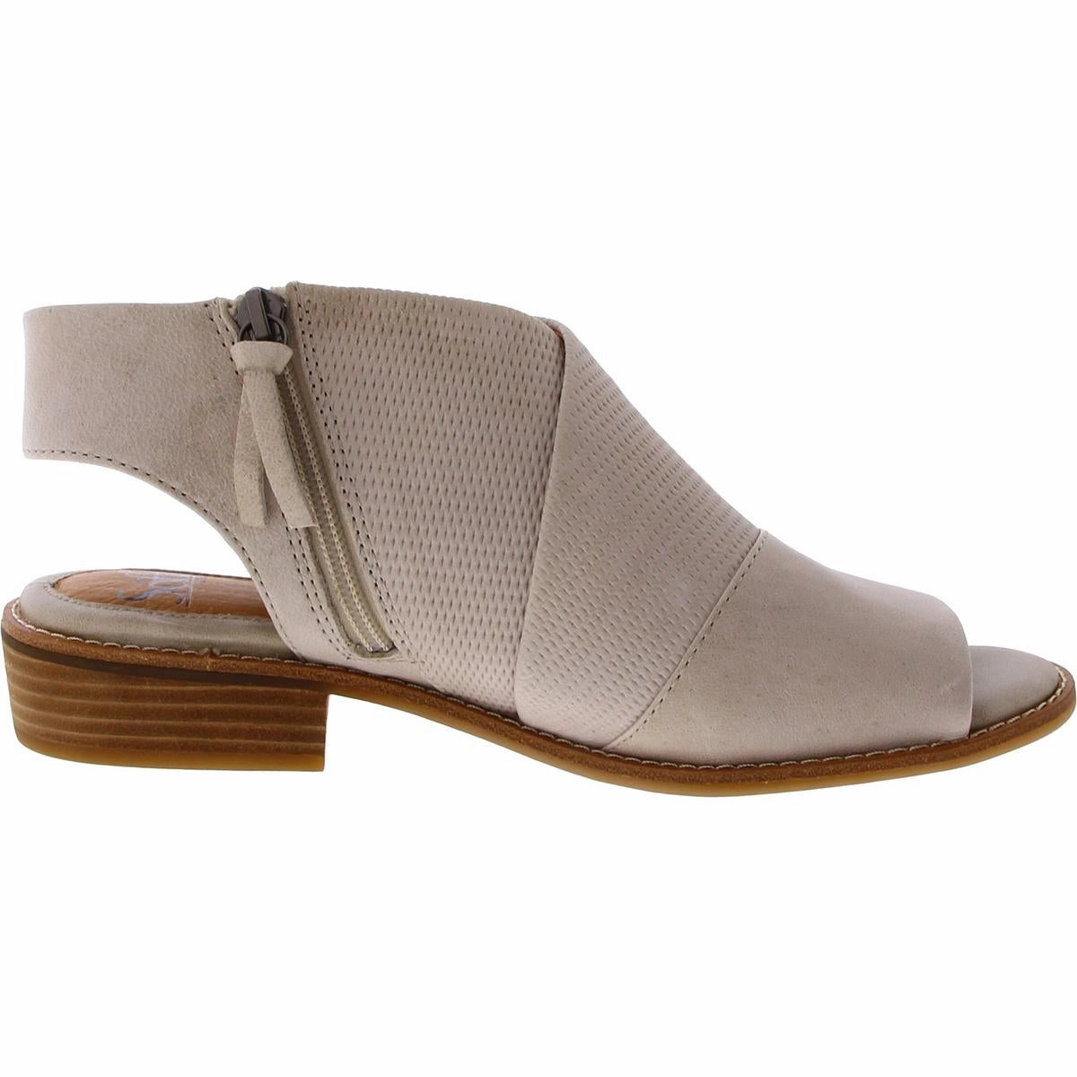 Natalia Womens Faux Leather Textured Slingback Sandals