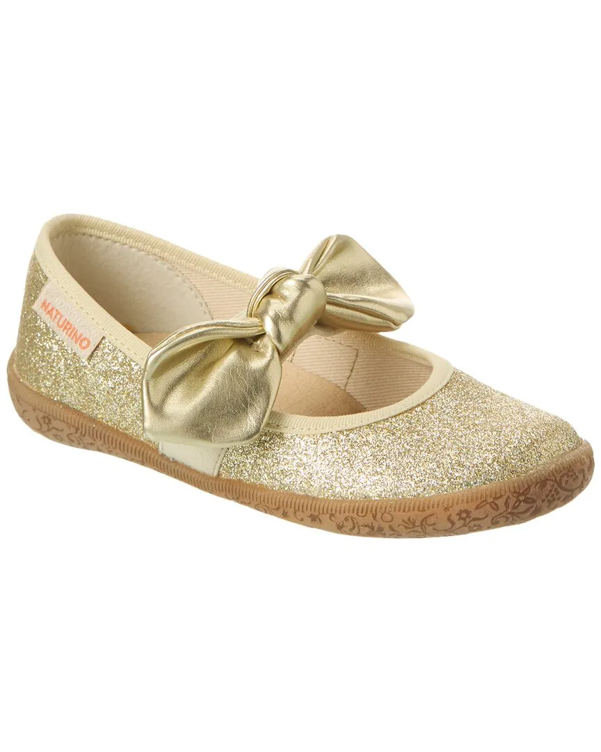 Naturino Barol Glitter & Leather Flat