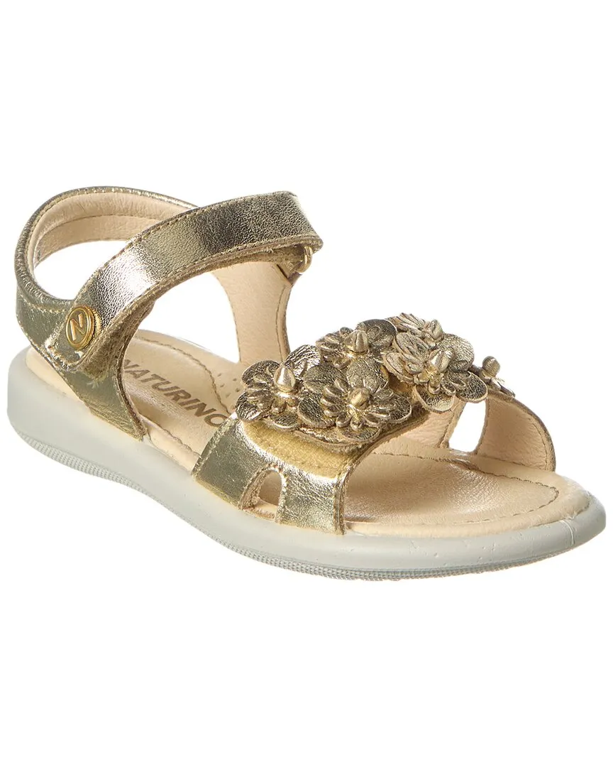 Naturino Brahma Metallic Leather Sandal