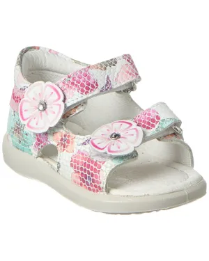 Naturino Falcotto Alisarie Lizard Flower Leather Sandal