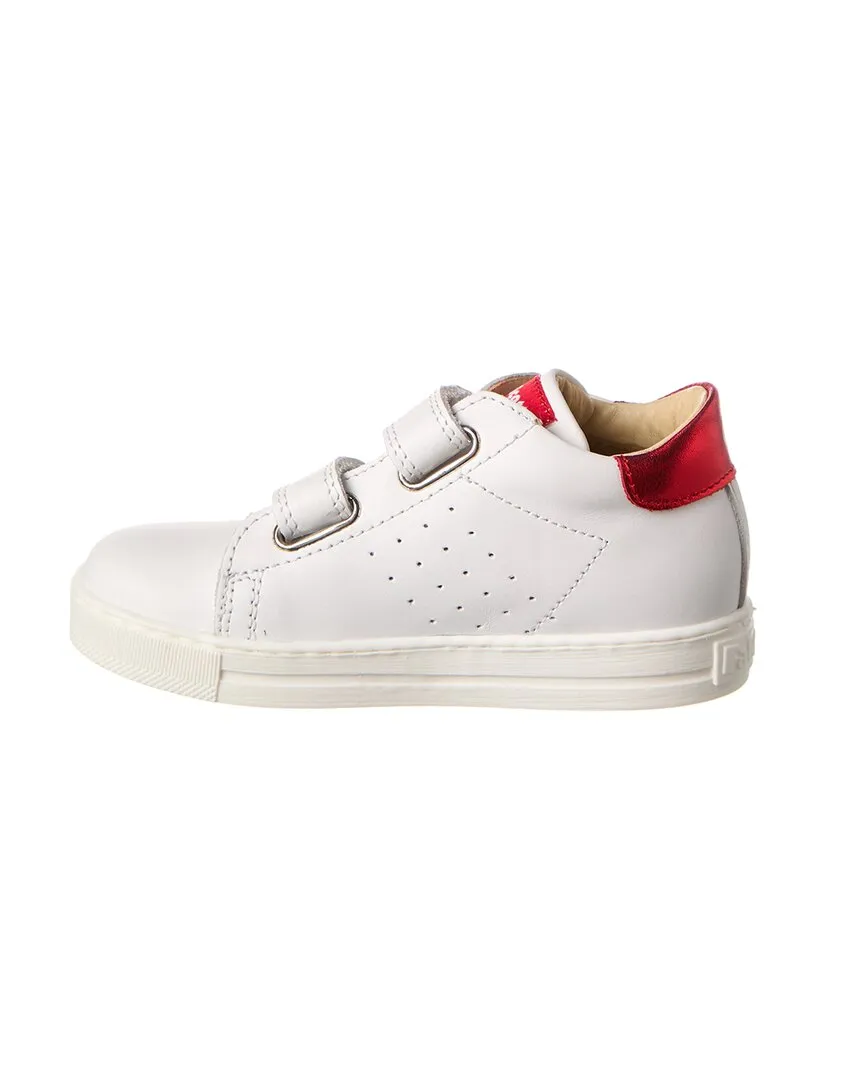 Naturino Falcotto Heart Leather & Metallic Sneaker