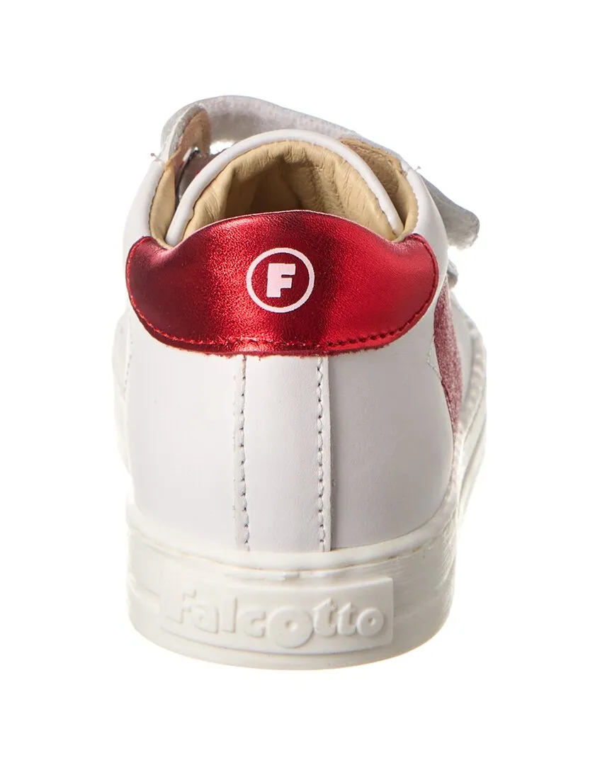 Naturino Falcotto Heart Leather & Metallic Sneaker