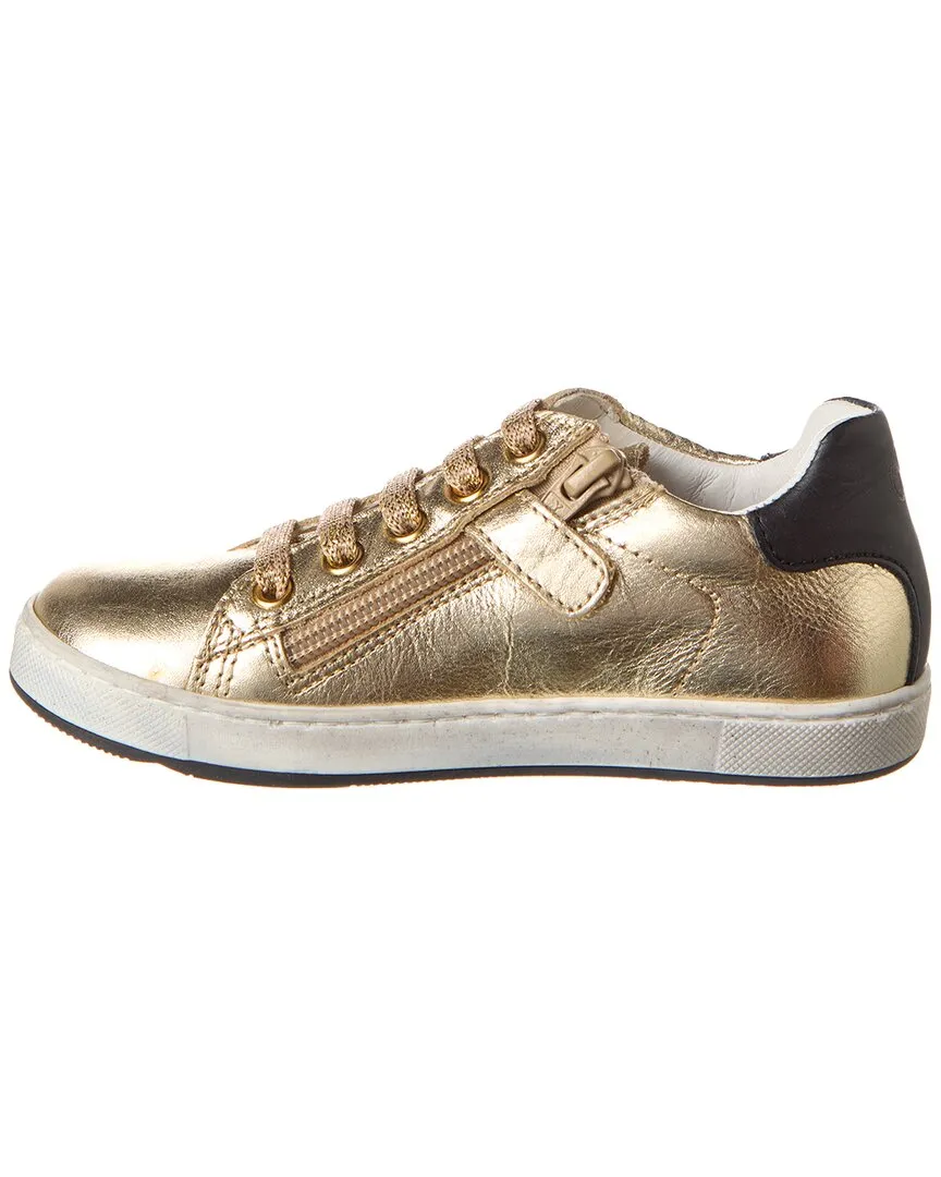 Naturino Hasselt Zip Leather & Metallic Sneaker