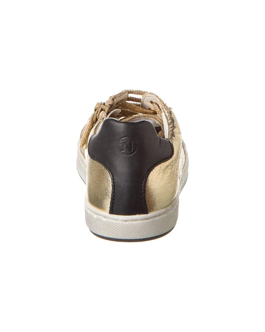 Naturino Hasselt Zip Leather & Metallic Sneaker
