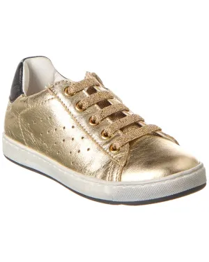 Naturino Hasselt Zip Leather & Metallic Sneaker