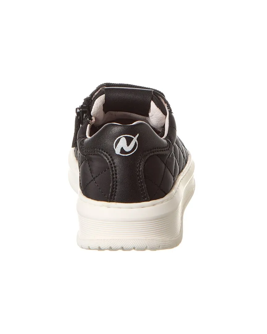 Naturino Nixom Zip Leather & Nylon Sneaker