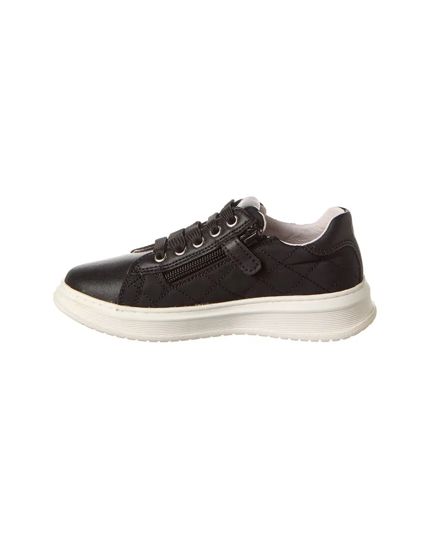 Naturino Nixom Zip Leather & Nylon Sneaker