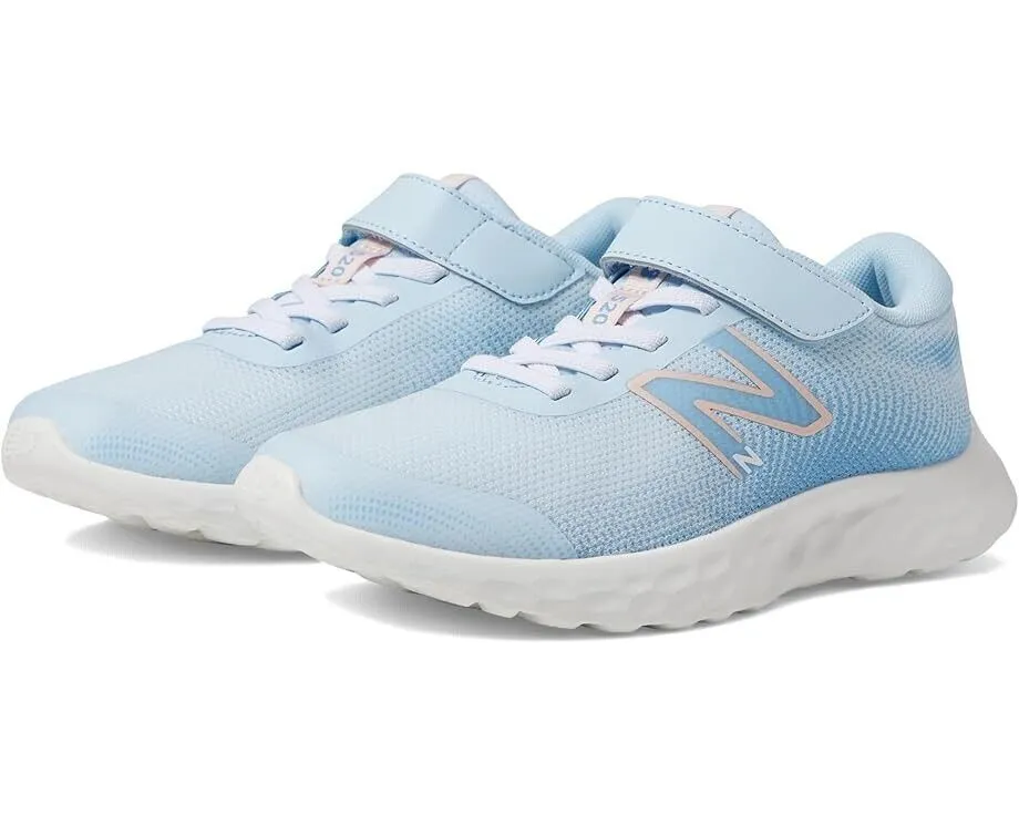 New Balance 520v8 PA520SP8 Kids Girl's US 1 Blue Bungee Lace Running Shoe FZP586