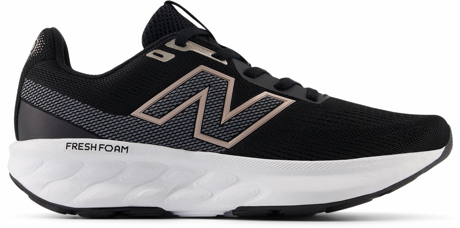 NEW BALANCE WOMEN'S 520 FRESH FOAM V9 BLACK/WHITE RUNNING SHOES