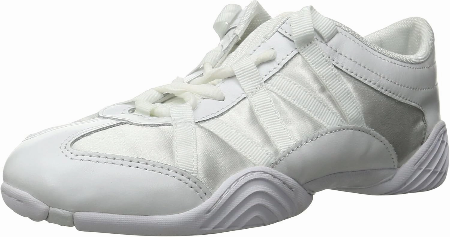 Nfinity Evolution White Cheer Shoes for Youth Girls  Breathable, High-Performance Sneakers for Cheerleading and Sports  Lightweight & Built to Last