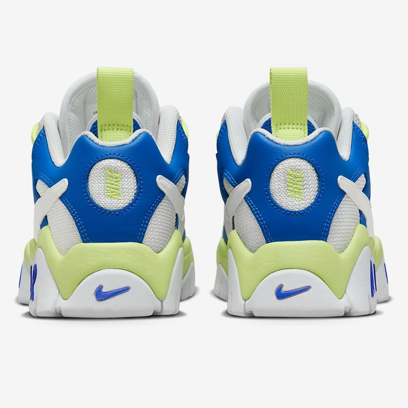 Nike Air Barrage Low Big Kids' Shoes (FN6972-480, Game Royal/Light Lemon Twist/Photon Dust/White)