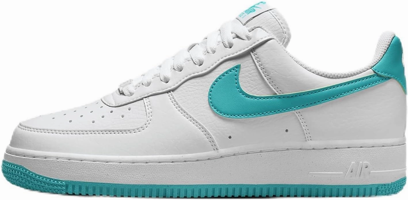 Nike Air Force 1 '07 Women's Shoes (DV3808-107, White/White/Volt/Dusty Cactus) Size 11