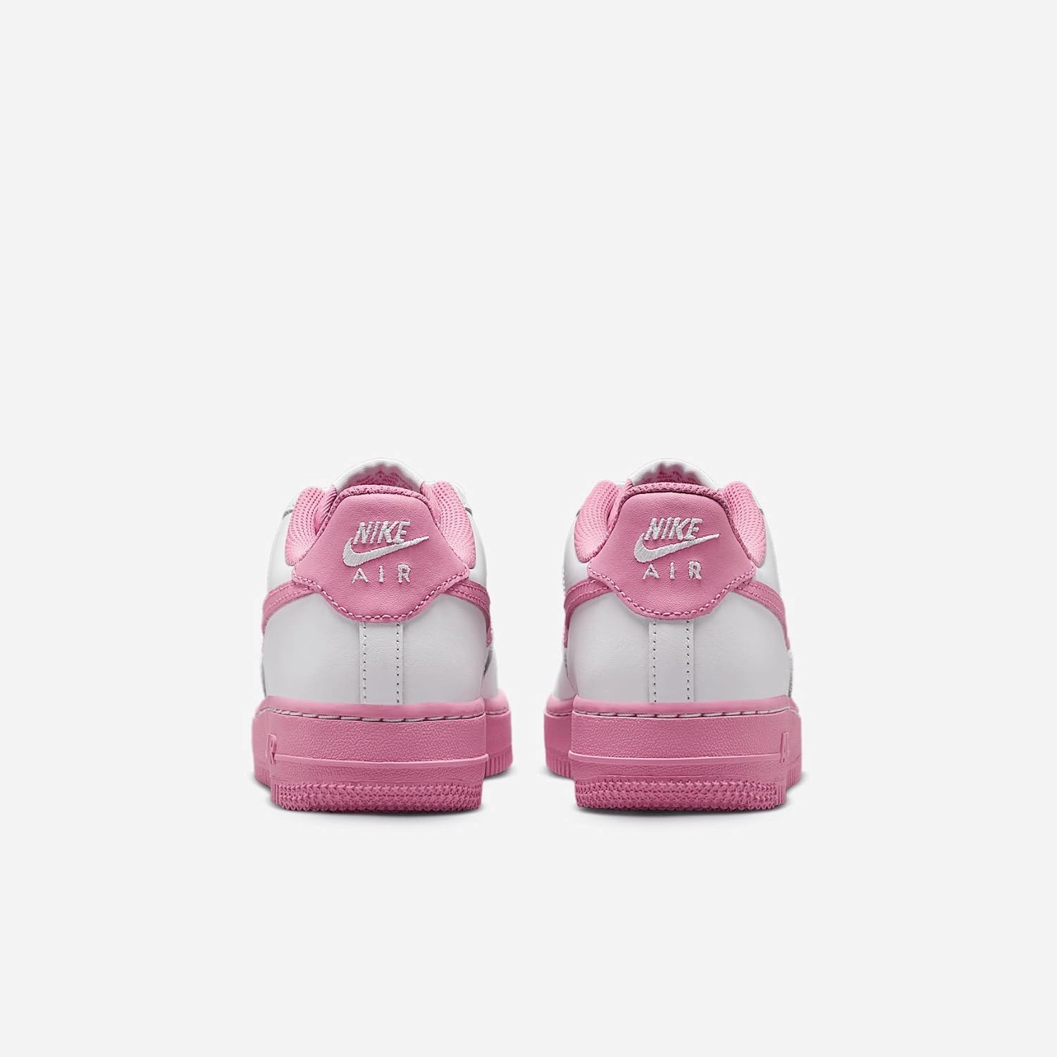 Nike Air Force 1 Low Grade School Lifestyle Shoes (White/Flamingo/Pink) (IB4411-100, Pink/White)