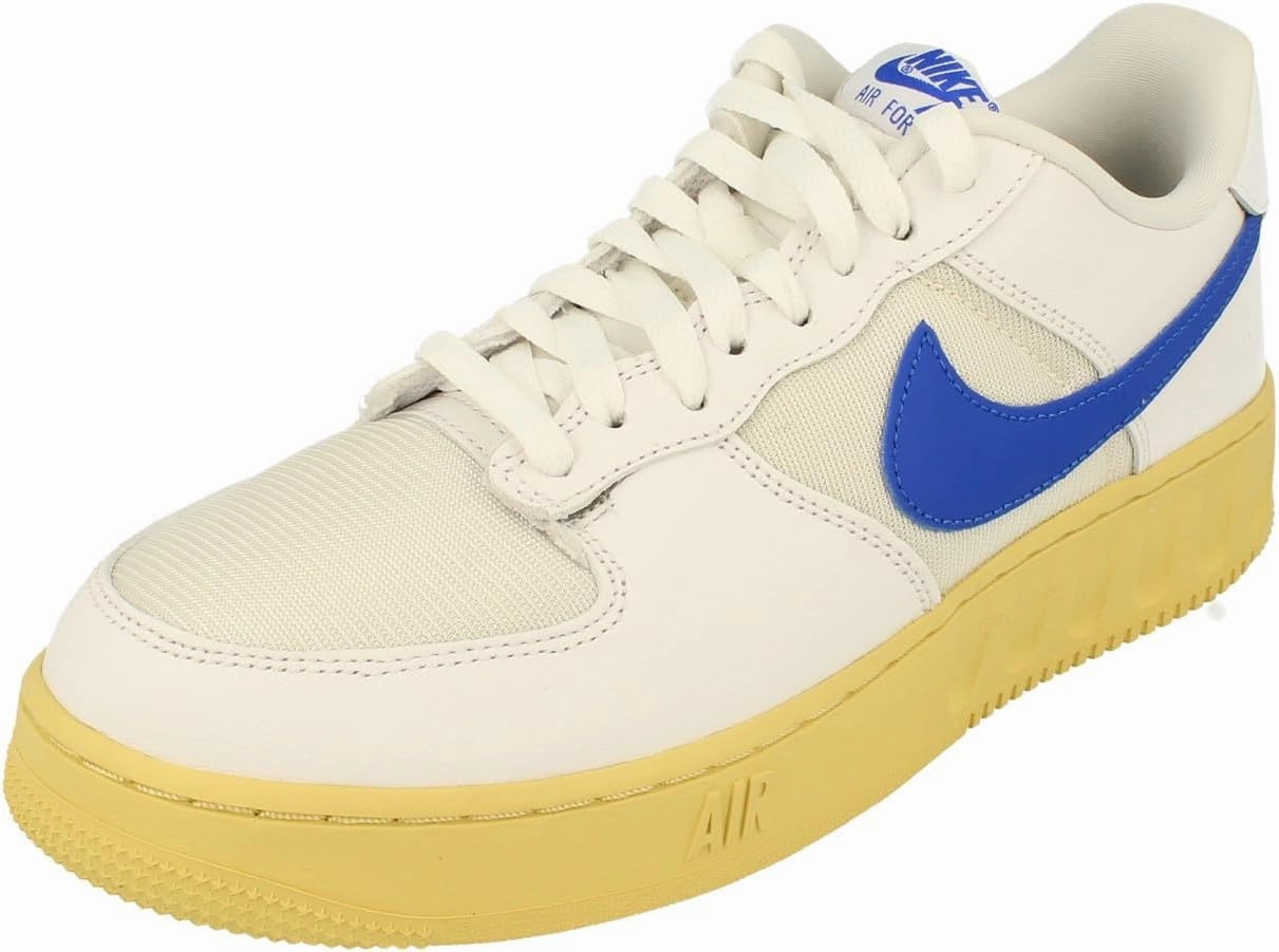Nike Air Force 1 Low Utility Mens Trainers DM2385 Sneakers Shoes (UK 5.5 US 6 EU 38.5, White Racer Blue sail 100)