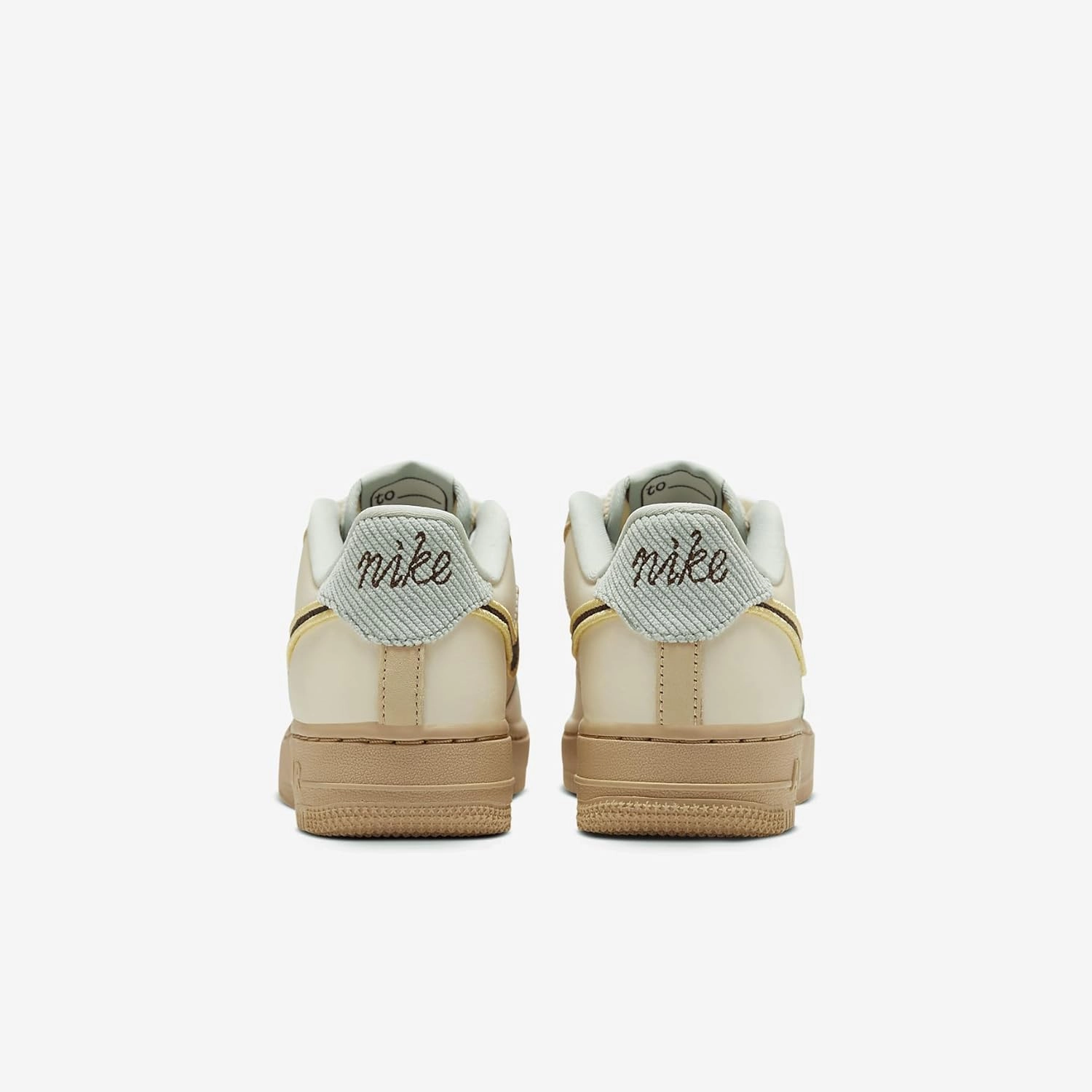 Nike Air Force 1 LV8 Big Kids' Shoes (HQ3473-122, Coconut Milk/Sesame/Seafoam/Baroque Brown)