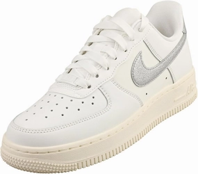 Nike Air Force 1 Womens ESS TRND Summit White/Metallic Silver Size 6.5