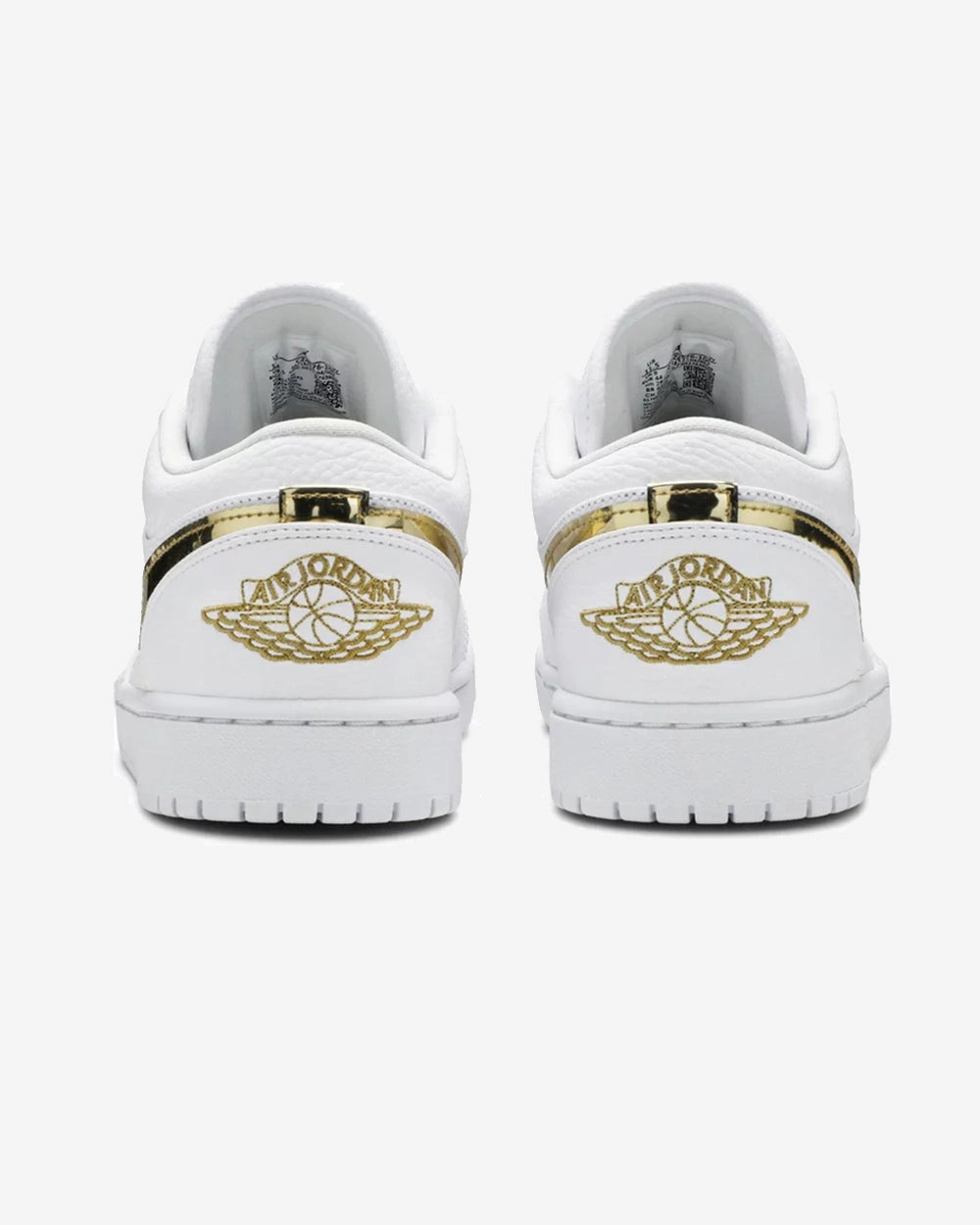 NIKE AIR JORDAN1 LOW WMNS WHITE METALLIC GOLD (NEW)