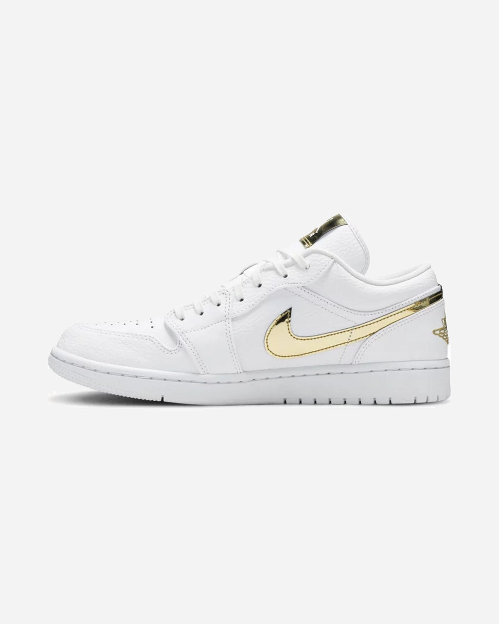 NIKE AIR JORDAN1 LOW WMNS WHITE METALLIC GOLD (NEW)