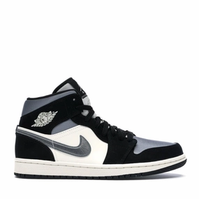 NIKE AIR JORDAN1 MID SE SATIN GREY TOE -