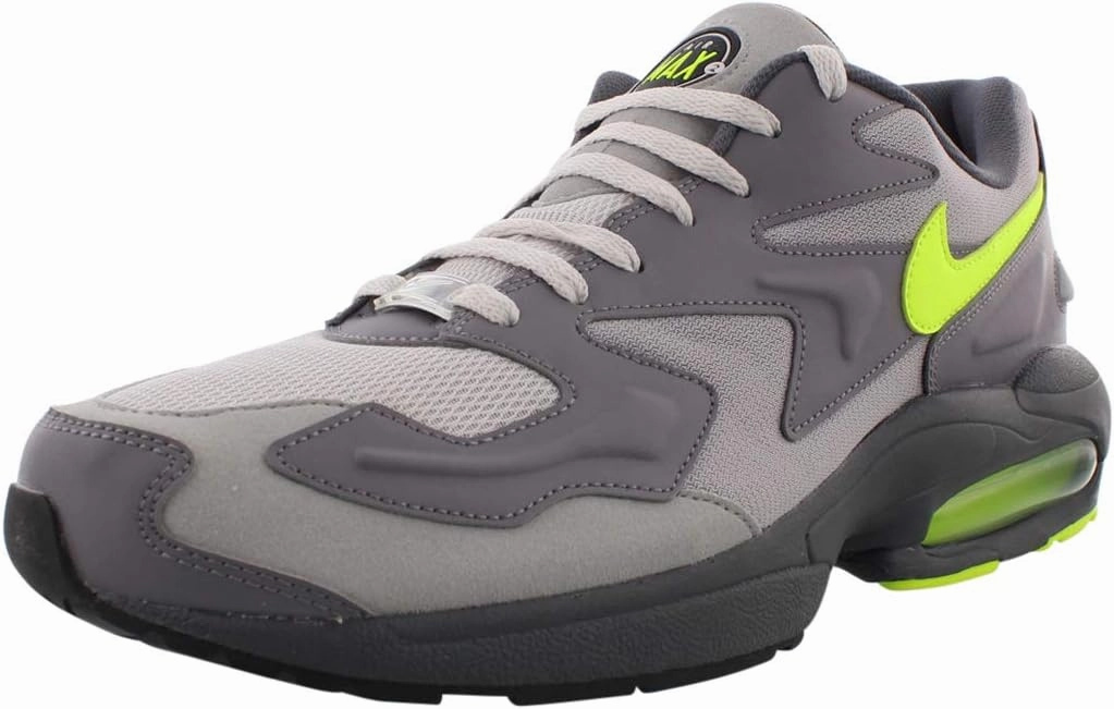 Nike Air Max2 Light Sd Unisex Shoes Size 12, Color: Gun Smoke/Volt/Vast Grey