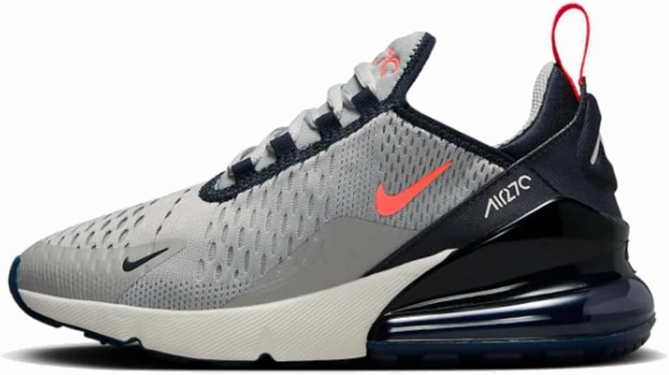 Nike Air Max 270 Big Kids' Shoes (FZ4116-100, White/Pink Foam/Playful Pink)