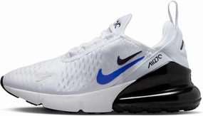 NIKE Air Max 270 Grade School Lifestyle Shoes (White/Blue)