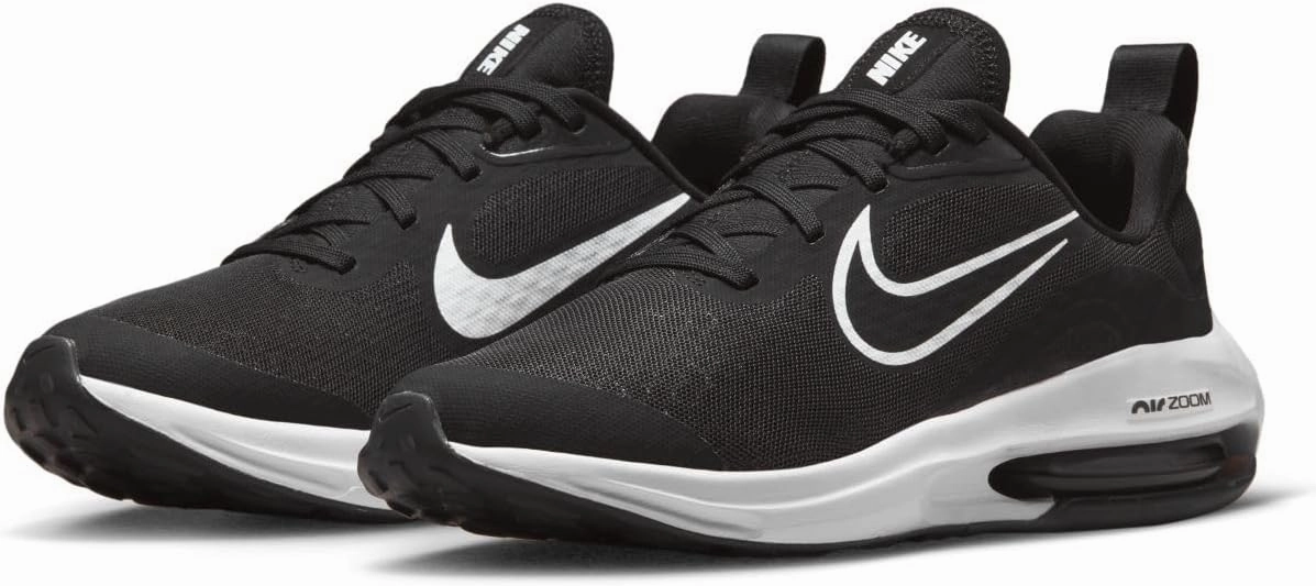 Nike Air Zoom Arcadia 2 Big Kids' Road Running Shoes (DM8491-002, Black/Anthracite/White)