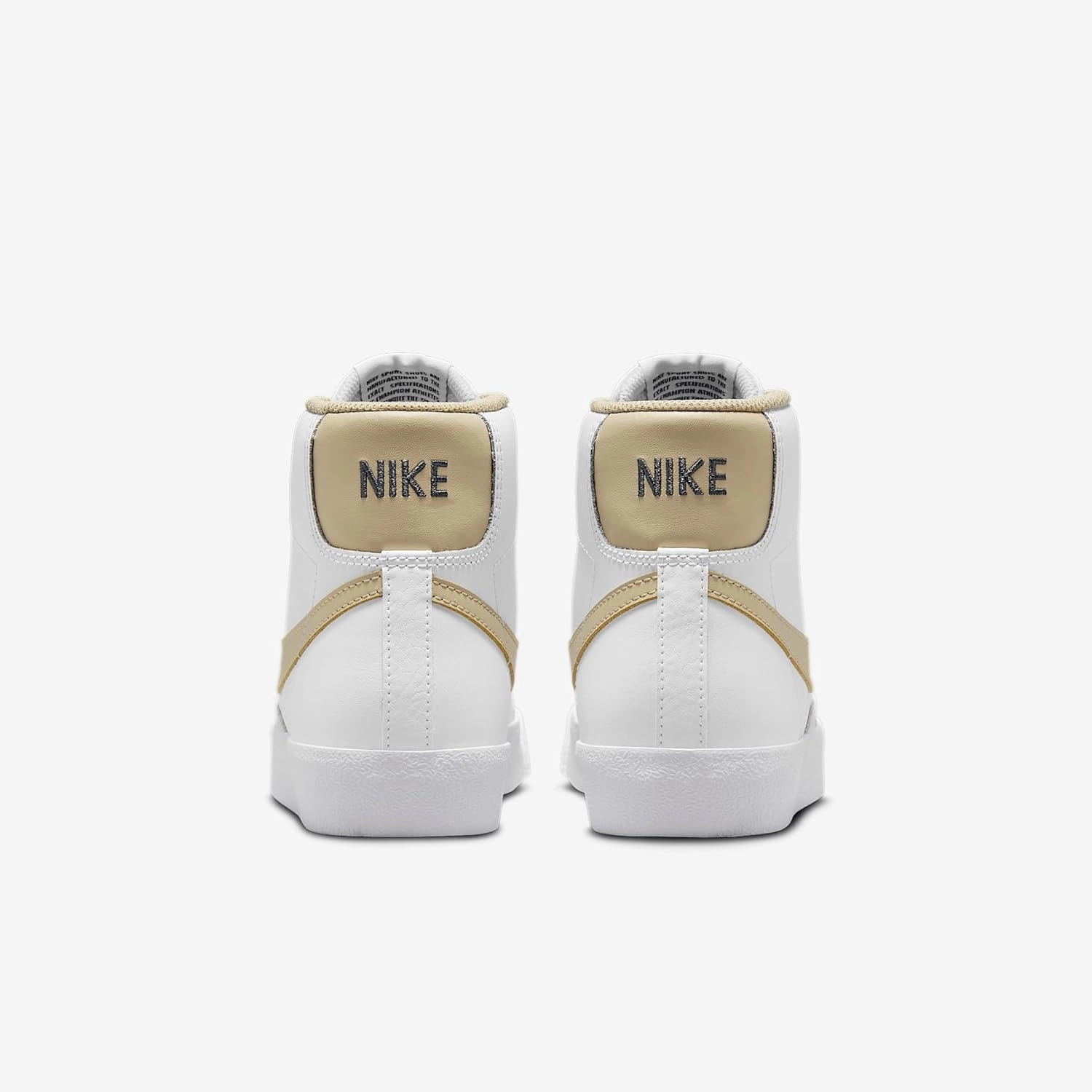 Nike Blazer Mid '77 Big Kids' Shoes (DA4086-127, White/Thunder Blue/Desert Khaki)