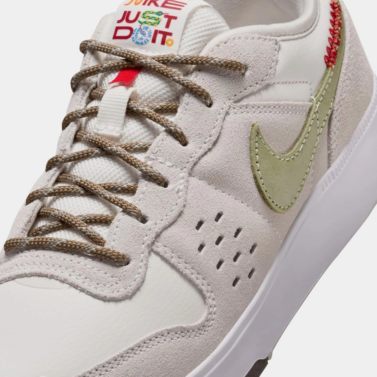 Nike C1TY Year of The Snake Grade School Lifestyle Shoes (Grey/Green) (HV6003-131, Beige/Green/Grey)