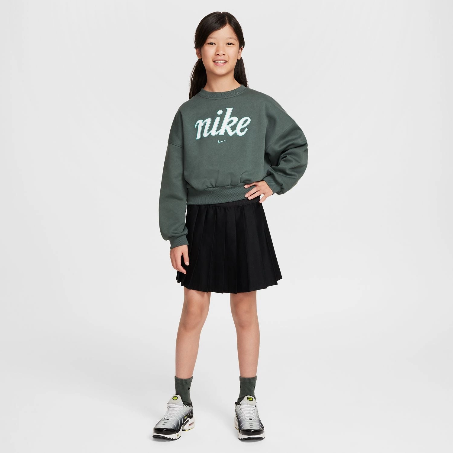 nike Club Fleece Boxy Crew - Youth