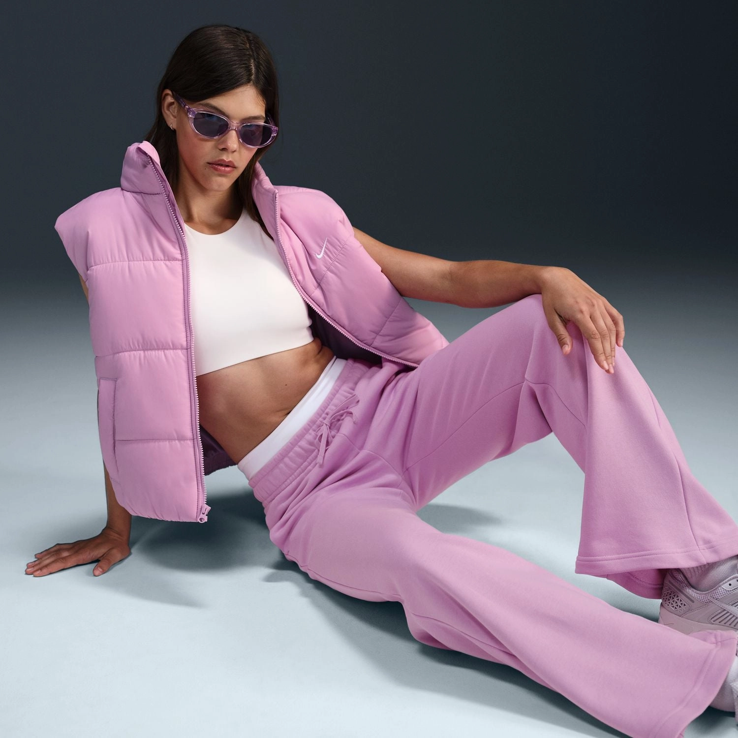 nike Club Fleece Wide Pant - Womens