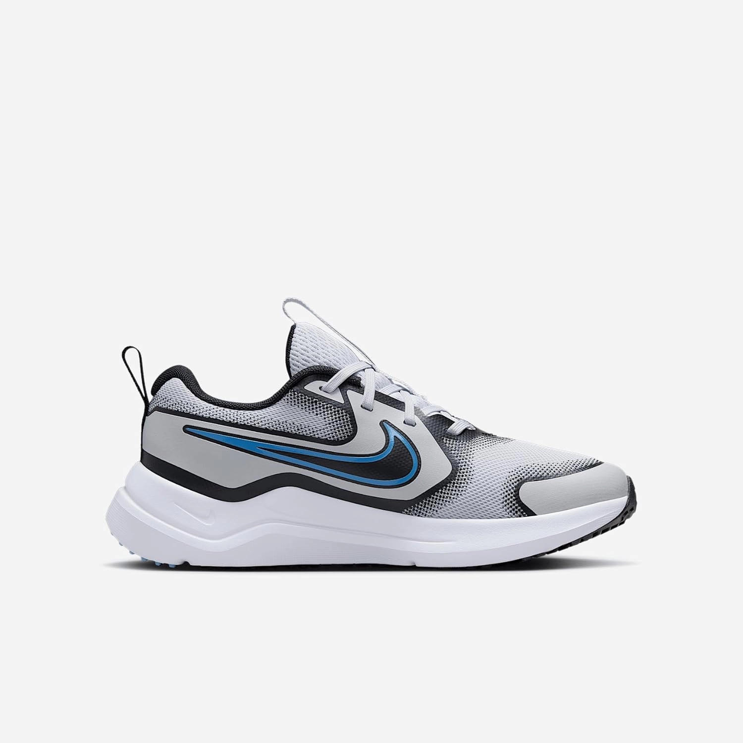 Nike Cosmic Runner Big Kids' Road Running Shoes (HM4402-006, Pure Platinum/Black/White/Blue Beyond)