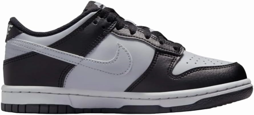 Nike Dunk Low Big Kids' Shoes (HQ3810-001, Black/Wolf Grey)