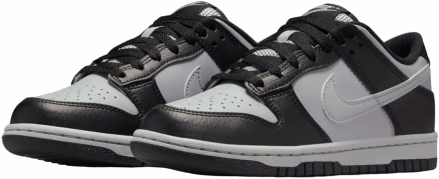 Nike Dunk Low Big Kids' Shoes (HQ3810-001, Black/Wolf Grey)