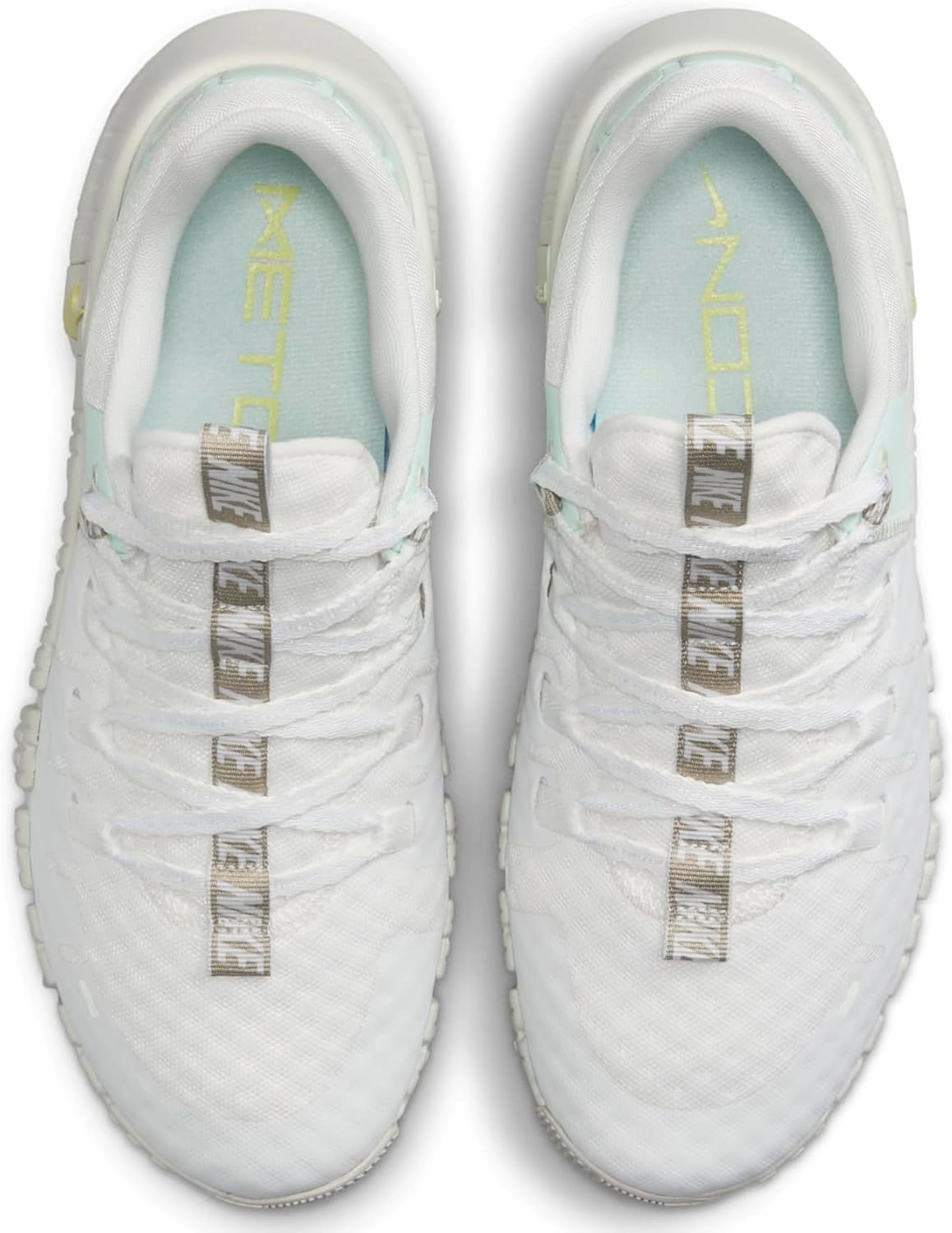 Nike Free Metcon 5 Premium Women's Workout Shoes (FJ1548-100, Summit White/Sea Glass/Barely Green/Light Lemon Twist)