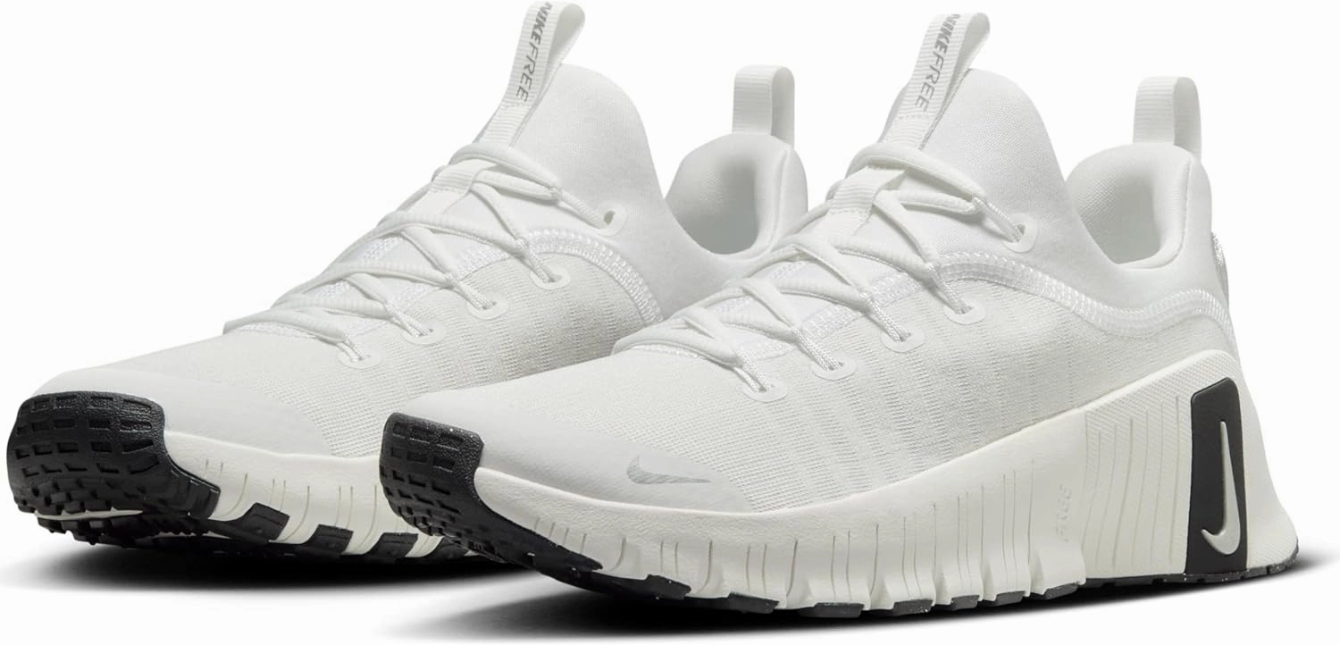 Nike Free Metcon 6 Premium Women's Workout Shoes (FZ1695-101, Summit White/Sail/Black/Metallic Silver)