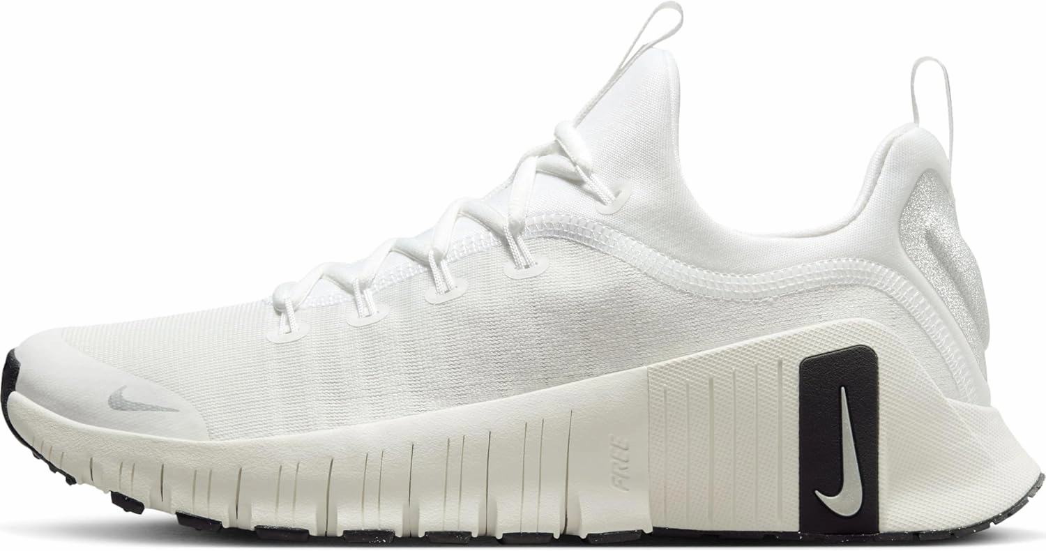 Nike Free Metcon 6 Premium Women's Workout Shoes (FZ1695-101, Summit White/Sail/Black/Metallic Silver)