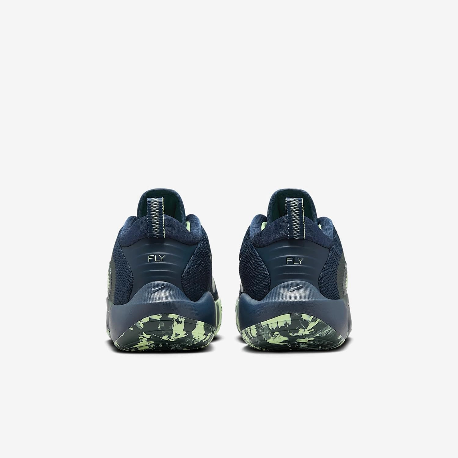 Nike IsoFly Big Kids' Basketball Shoes (FN4384-401, Armory Navy/Vintage Green/Barely Volt)