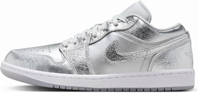 NIKE Jordan Women's Air 1 Low SE Metallic Silver/Photon Dust (FN5030 001) - 11.5