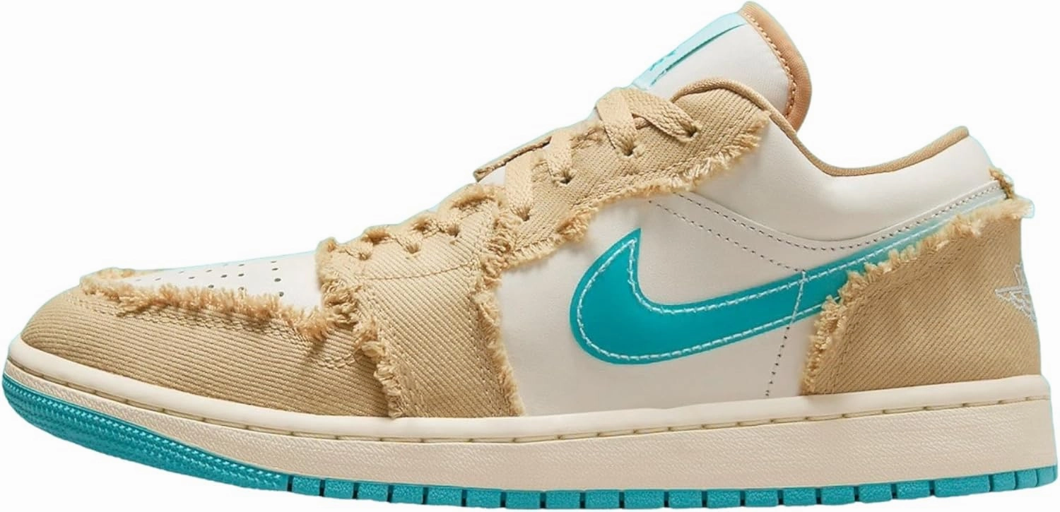 Nike Jordan Women's Air Jordan 1 Low Sneakers Sesame/Dusty Cactus HF4983-252 - Size 6.5w