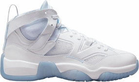 Nike Jordan Women's Jumpman Two Trey Basketball Shoe (White/Blue, US Footwear Size System, Adult, Women, Numeric, Medium, 6.5)