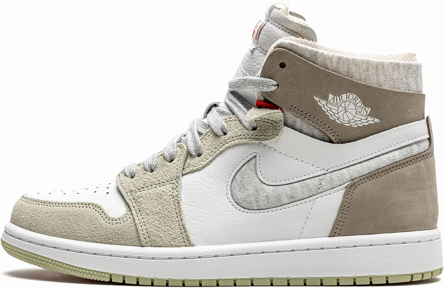 Nike Jordan Womens WMNS Air Jordan 1 Zoom CMFT CT0979 102 Olive Aura - Size 12W