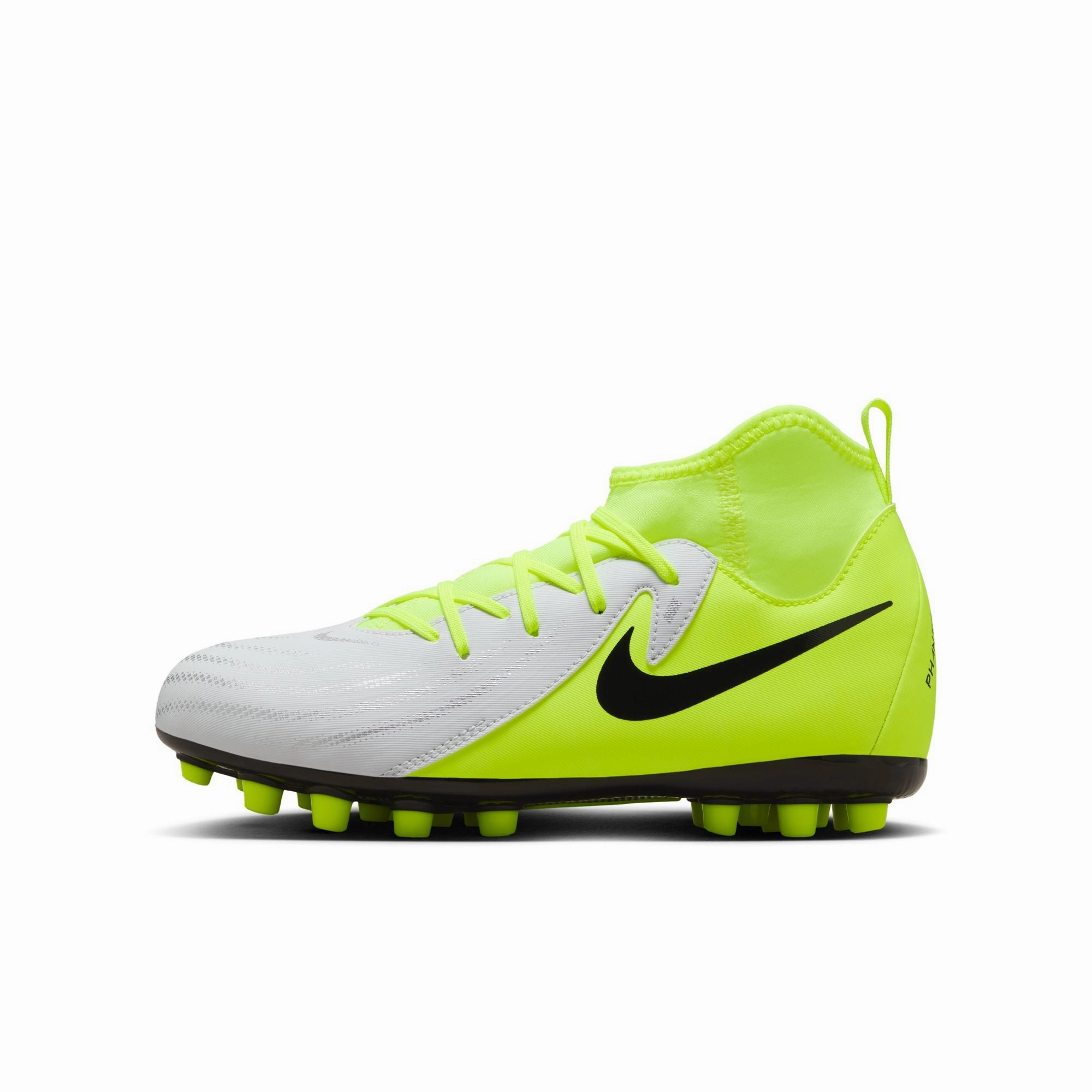 Nike Junior Phantom Luna Academy FG Firm Ground Shoes - Metallic Silver/ Black Volt