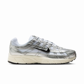 Nike P-6000 White/black-metallic Silver-flt Silver CD6404-105