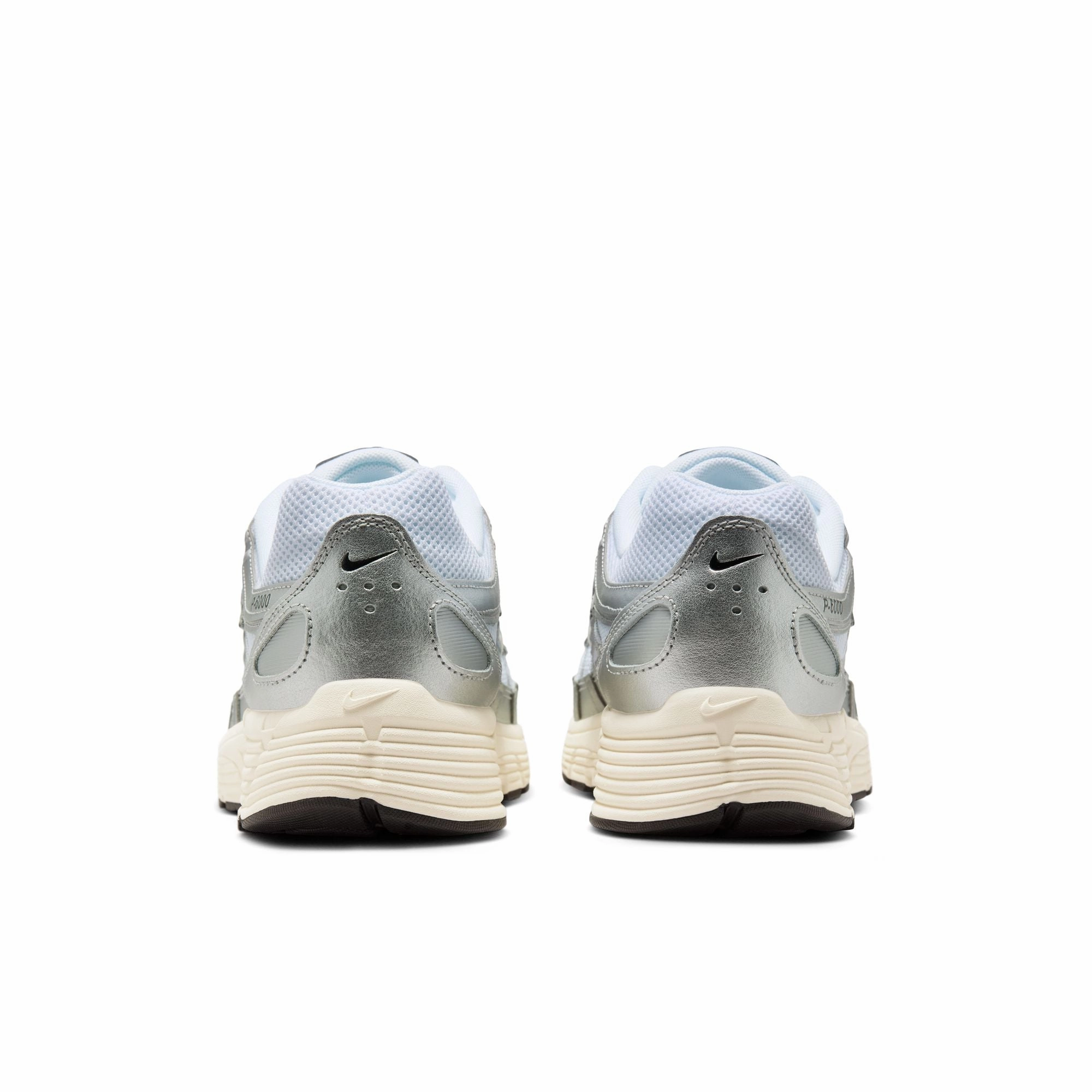 Nike P-6000 White/black-metallic Silver-flt Silver CD6404-105