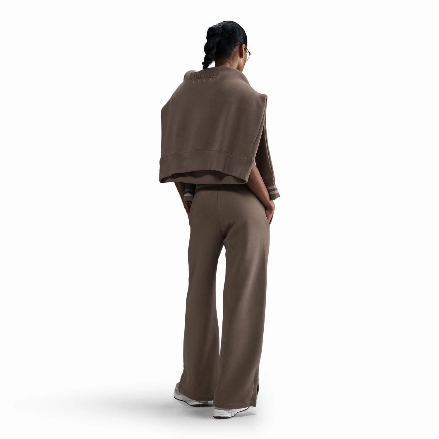 nike Phoenix Fleece Wide HR Graphic Pant - Womens