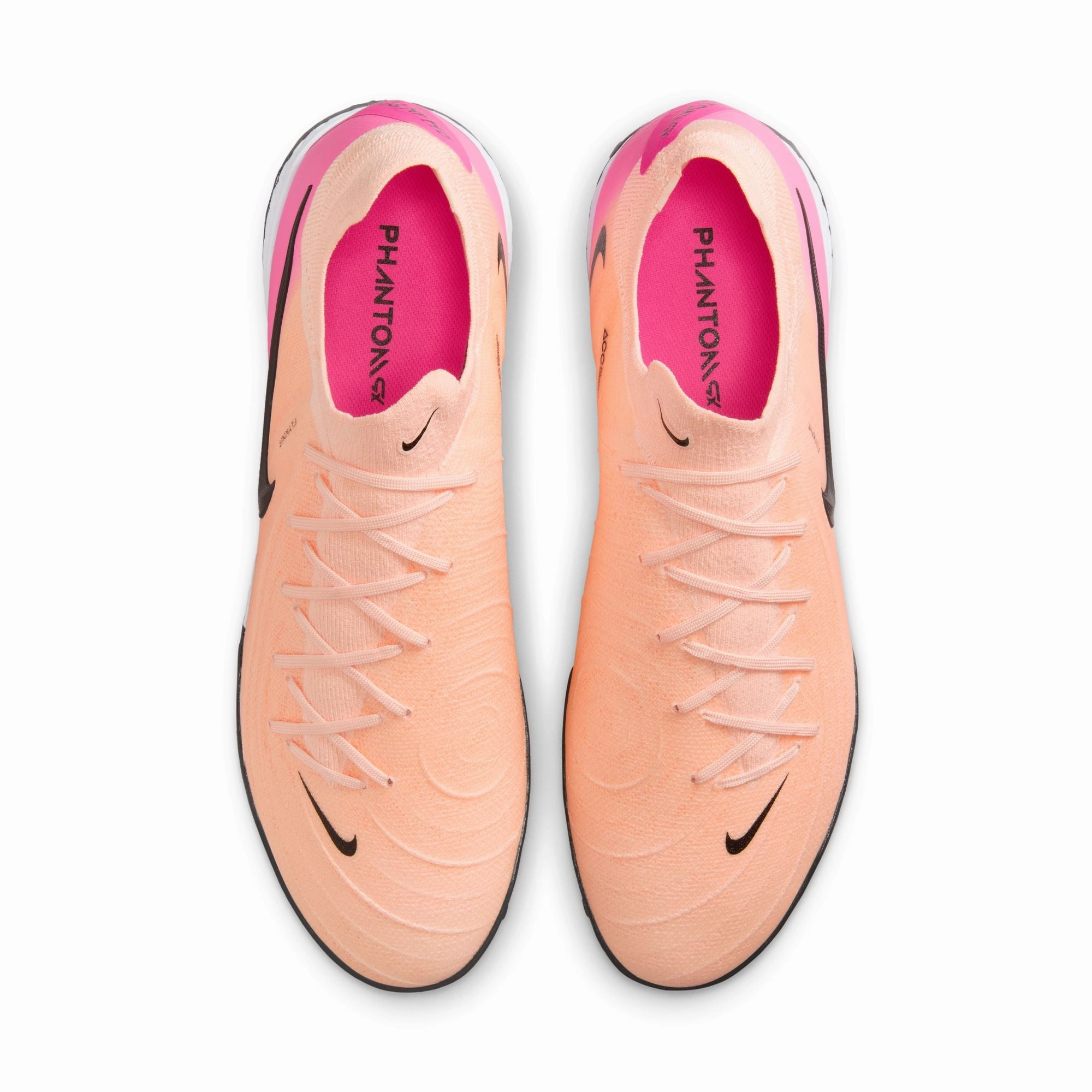 Nike React Phantom GX II Pro TF Turf Soccer Shoes - Crimson Tint/ Black-Pink/Tint
