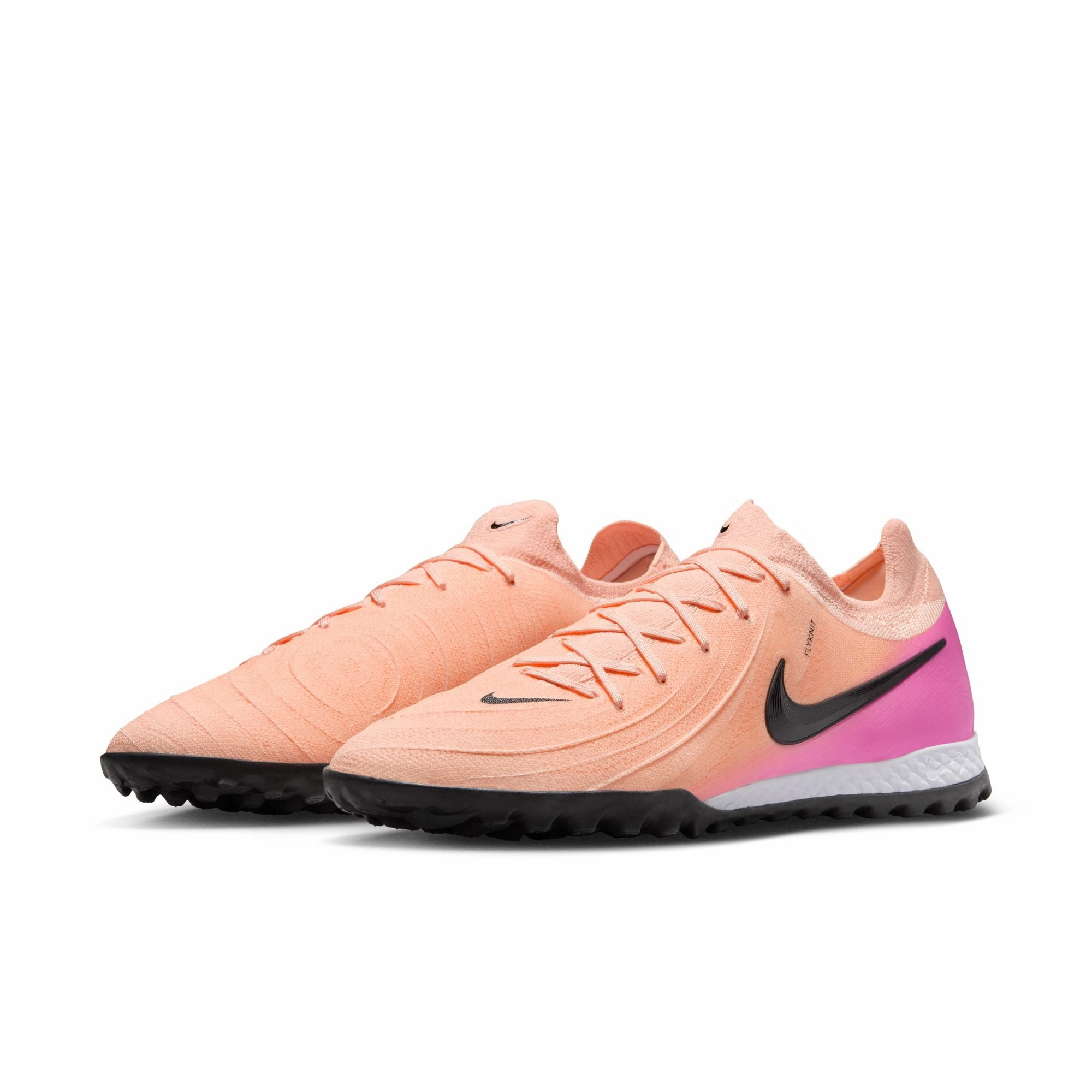 Nike React Phantom GX II Pro TF Turf Soccer Shoes - Crimson Tint/ Black-Pink/Tint