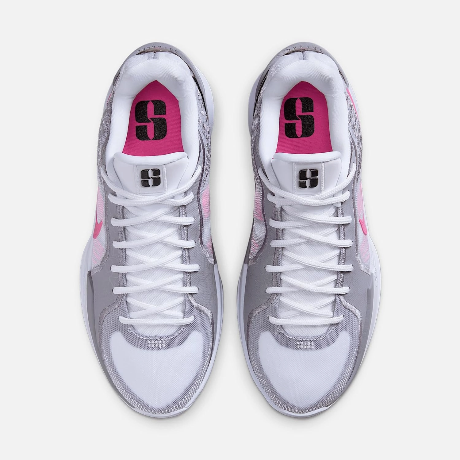 Nike Sabrina 2 Basketball Shoes (FQ2174-100, White/Cement Grey/Black/Pinksicle)